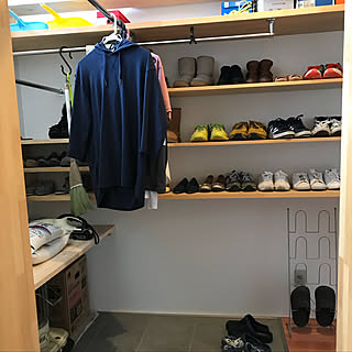 玄関収納 リネンカーテンのインテリア実例 Roomclip ルームクリップ