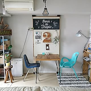 壁/天井/くつろぎ空間/DIY/チョークレタリング/『2』は端材で作りました...などのインテリア実例 - 2017-07-19 12:44:02