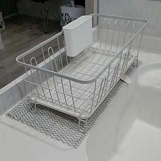 キッチン/グレーの床/モノトーン/白黒/モノトーンに憧れる...などのインテリア実例 - 2018-02-09 09:12:59