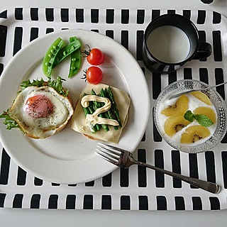 机/ひとり暮らし 1K/マフィンにハマってます/イッタラエゴプレート/イッタラ カステヘルミ...などのインテリア実例 - 2020-04-19 11:47:21