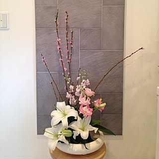 玄関 入り口 生け花のインテリア実例 Roomclip ルームクリップ