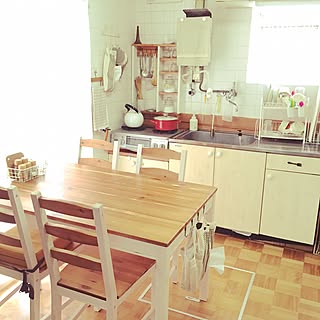 キッチン/団地/スパイスラック/ダイソー/100均...などのインテリア実例 - 2016-03-13 10:30:20