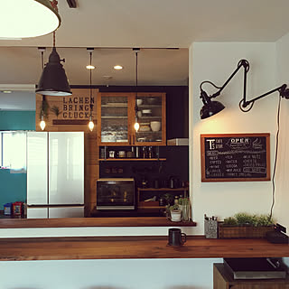 男性の、3LDK、家族住まいの「キッチン」についてのインテリア実例