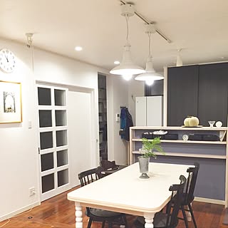 ダイニングテーブル&チェア/いただきもののフルーツありがたい/みどりのある暮らし/instagramと同じpic/中古住宅...などのインテリア実例 - 2016-07-25 07:56:11
