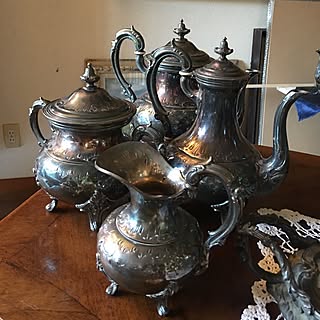 バス/トイレ/カトラリー/シルバー食器/アンティーク/フランスアンティーク...などのインテリア実例 - 2017-05-22 18:01:51