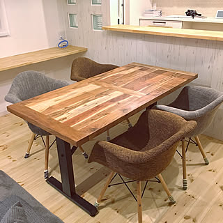 机/DAW/イームズシェルアームチェア/ダイニングセット/ブラックスチール...などのインテリア実例 - 2017-09-16 14:05:36