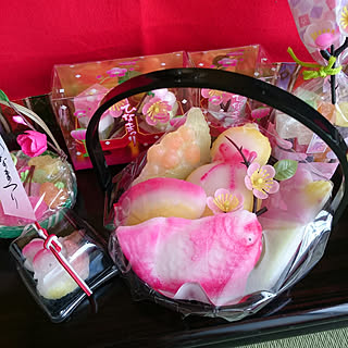 棚/ひな祭り/和室/床の間/お雛菓子...などのインテリア実例 - 2019-03-03 09:13:06