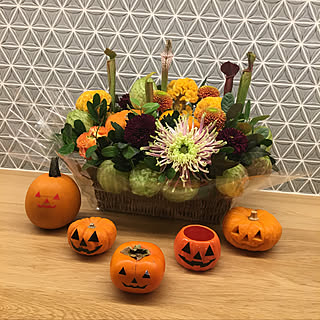 キッチン/ジャック・オー・ランタン/お花のアレンジメント/名古屋モザイク/ハロウィン...などのインテリア実例 - 2018-10-26 05:28:26