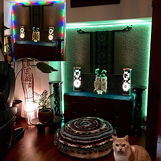 机 コストコのledテープライトのインテリア実例 Roomclip ルームクリップ