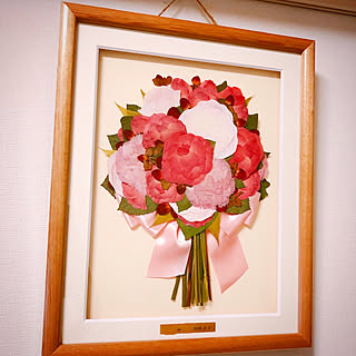 ブーケの押し花 花ぐるまのインテリア実例 Roomclip ルームクリップ