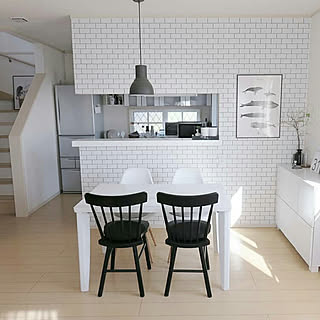 部屋全体/ダイニング/ダイニングテーブル/ダイニングチェア/シンプルインテリア...などのインテリア実例 - 2018-02-08 21:10:01