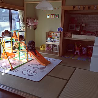 リビング横のキッズコーナーのインテリア実例 Roomclip ルームクリップ
