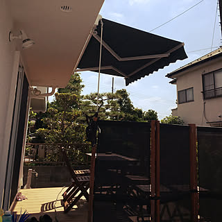 部屋全体/オーニングテント/ウッドデッキのインテリア実例 - 2018-07-21 09:21:57