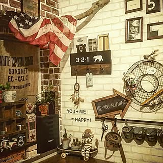 壁/天井/squ+/子供部屋/DIY/星条旗...などのインテリア実例 - 2015-08-03 22:27:43