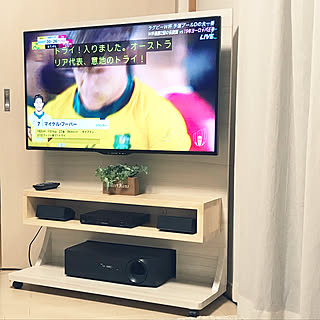 コーナーテレビ台 テレビ台diyのインテリア 手作りの実例 Roomclip ルームクリップ