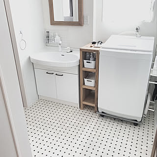 狭い洗面所/クッションフロア/暮らしの見直し/整理収納コンサルタント/インスタ→takimoto_manami...などのインテリア実例 - 2019-05-06 15:19:01