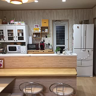 キッチン/ネスカフェドルチェグスト/セリア雑貨/ホワイトインテリア/サンゲツ壁紙...などのインテリア実例 - 2017-02-08 20:45:30