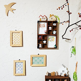 壁/天井/チクチクチク…。/セリア/刺繍/チクチクタイム...などのインテリア実例 - 2019-03-15 01:13:00