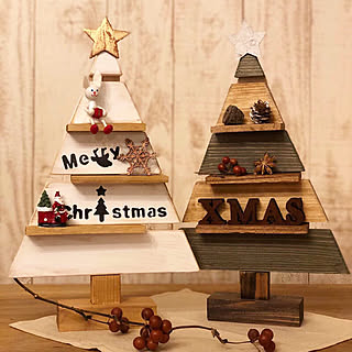 ペイント/ハンドメイド/木製ツリー/クリスマス/DIYのインテリア実例 - 2019-11-21 22:05:46