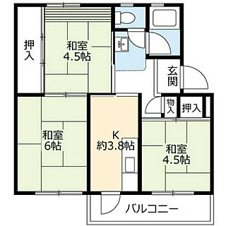 3kのインテリア実例 Roomclip ルームクリップ