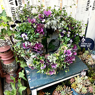リース寄せ植えのインテリア実例 Roomclip ルームクリップ
