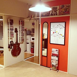 赤い壁紙のインテリア実例 Roomclip ルームクリップ