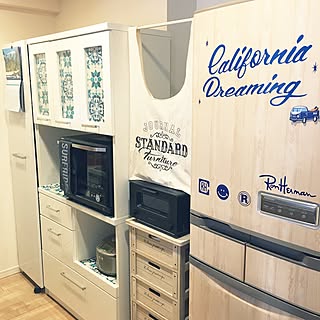 キッチン/西海岸インテリア/カリフォルニアスタイルに憧れて/愛犬と暮らす家/CARIFORNIA...などのインテリア実例 - 2015-12-31 12:06:32