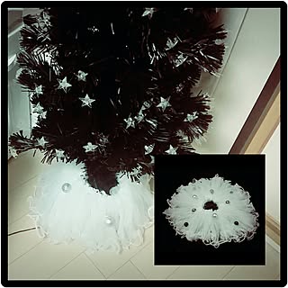 リビング/クリスマスディスプレイ/モノトーン/X'masディスプレイ/白黒雑貨...などのインテリア実例 - 2016-11-13 21:38:31