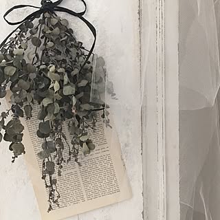 ベッド周り/ユーカリドライ/ユーカリ/IG→millefleur_m/アンティーク...などのインテリア実例 - 2015-10-15 21:31:10