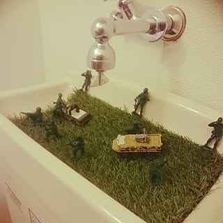 ダイソー 人工芝マットのインテリア実例 Roomclip ルームクリップ