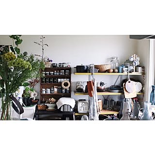 キッチン/ドライフラワー/ドライオタク(*´_ゝ`)/NO GREEN NO LIFE/flower...などのインテリア実例 - 2015-11-11 16:49:46