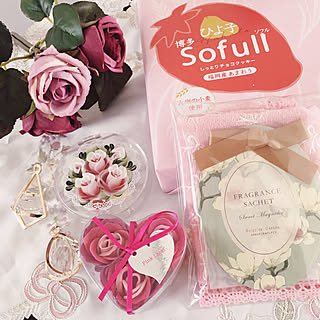 部屋全体/フレグランスサシェ/薔薇が好き♡/トールペイント作品/印鑑ケース♡...などのインテリア実例 - 2018-02-25 13:14:05