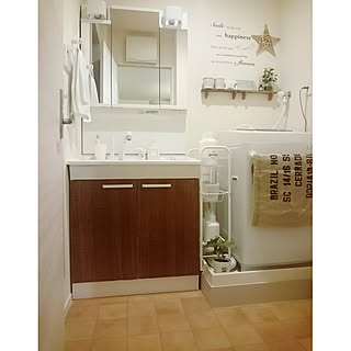 2人暮らし 狭い洗面所のインテリア レイアウト実例 Roomclip ルームクリップ