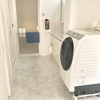 洗面台/洗濯機/TOTOサザナ/こどものいる暮らし/フロアタイル...などのインテリア実例 - 2020-01-20 15:42:01