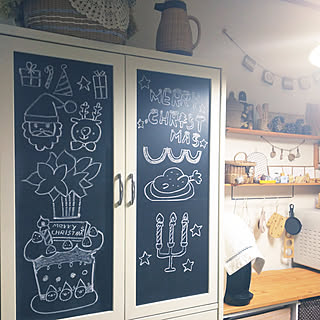 キッチン/落書き。゚(゚´Д`゚)゚。/イラスト本がんみ♡/12月version/Christmas 2019 ❄︎...などのインテリア実例 - 2019-12-18 10:07:03