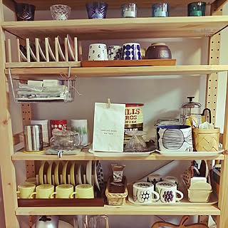 棚/マグカップ/イッタラ ティーマ/アラビア パラティッシ/コンテスト参加します☆...などのインテリア実例 - 2016-02-03 17:39:20