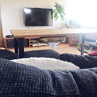 セリア テーブル下収納のインテリア実例 Roomclip ルームクリップ