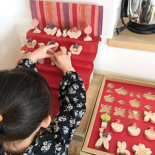 4歳/積木の雛人形/小黒三郎の雛人形/雛人形/小黒三郎...などのインテリア実例 - 2020-02-08 23:46:22