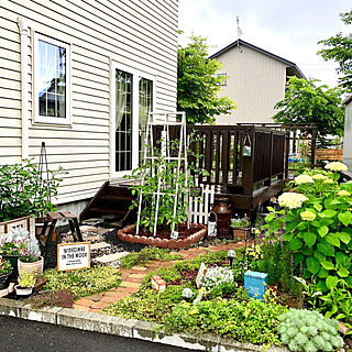 家庭菜園 花壇ｄｉｙのインテリア 手作りの実例 Roomclip ルームクリップ
