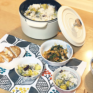 キャセロールアンバサダー/炊飯に挑戦/秋の味覚/サツマイモご飯/くらしのeショップモニター...などのインテリア実例 - 2019-09-26 20:22:06