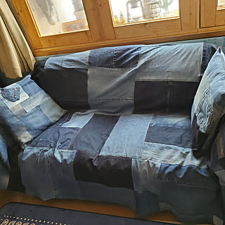 パッチワーク ソファーカバーのインテリア実例 Roomclip ルームクリップ