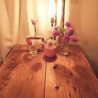 部屋全体/ダイニングテーブル/お花のある暮らし/チューリップのインテリア実例 - 2022-03-21 23:07:19