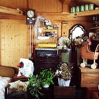 ベッド周り/皆様 御自愛下さい+..・*♡/暑くなりそうですから/観葉植物とのコラボ+..・* ❁/ドライフラワー*フェイクフラワー...などのインテリア実例 - 2015-05-27 09:35:48