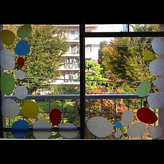 アート/ガラスステッカー/タグを追加/団地/窓からの景色...などのインテリア実例 - 2013-10-28 09:05:46
