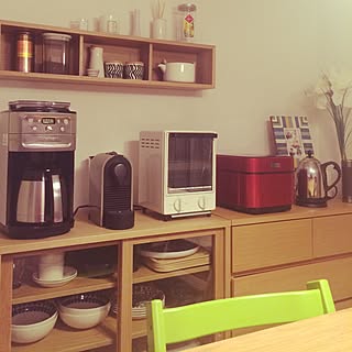 棚/クイジナートコーヒーメーカー/ネスプレッソ/アラビア パラティッシ/アラビア...などのインテリア実例 - 2015-06-30 22:01:31