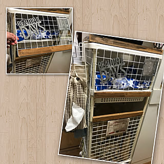 キッチンワゴンリメイクのインテリア実例 Roomclip ルームクリップ