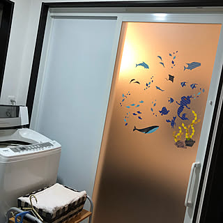 バス/トイレ/シルエットアート/海の生き物/アリエル リトルマーメイド /ウォールデコレーション...などのインテリア実例 - 2018-11-07 17:18:52