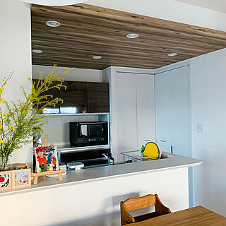 キッチン天井壁紙のインテリア実例 Roomclip ルームクリップ