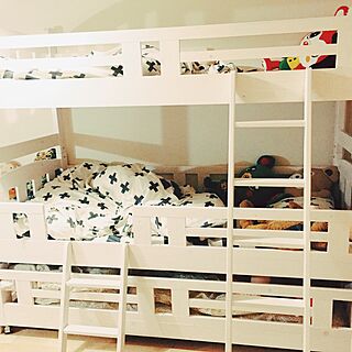 三段ベッド 3段ベッドのインテリア実例 ｜ RoomClip（ルームクリップ）