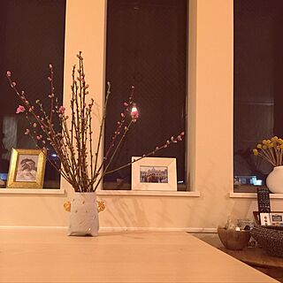 机/vase/桃の花/IKEAのインテリア実例 - 2017-02-22 22:48:12